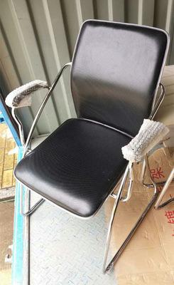 东莞工厂直销金属框架三脚型固定脚皮椅同城包邮来图订制办公家具