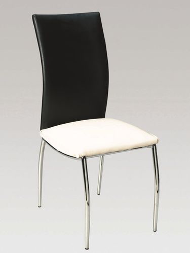 工厂直销 黑色pu皮餐椅,金属餐椅,西餐家具 p9046